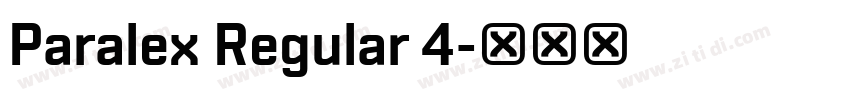 Paralex Regular 4字体转换